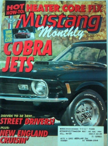 MUSTANG MONTHLY 1991 NOV - DUGAN, COBRA JETS, GRANDE